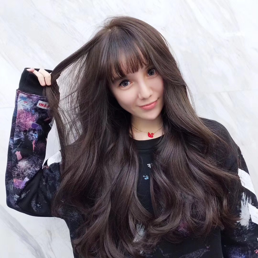 微潮色单支染发膏 蓝黑色彩色染发剂 可盖白发理发店专用色膏批发