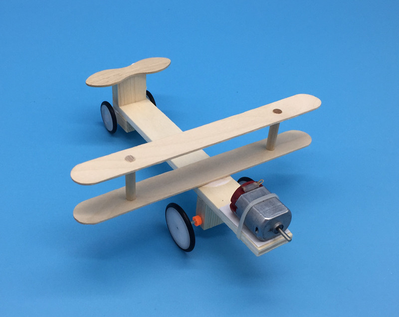 儿童科技小制作小发明diy电动滑行飞机模型手工制作材料教学玩具