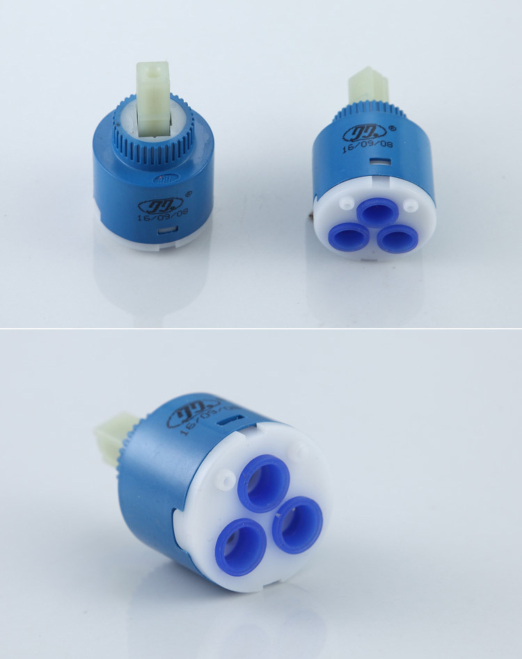 台湾久久阀芯 冷热阀芯菜盆面盆水龙头配件35/40mm平脚陶瓷阀芯