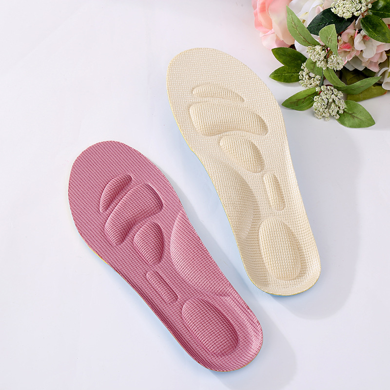 欧索莱鞋垫女士泡棉4d立体透气吸排汗加厚秋冬保暖运动减震整鞋垫