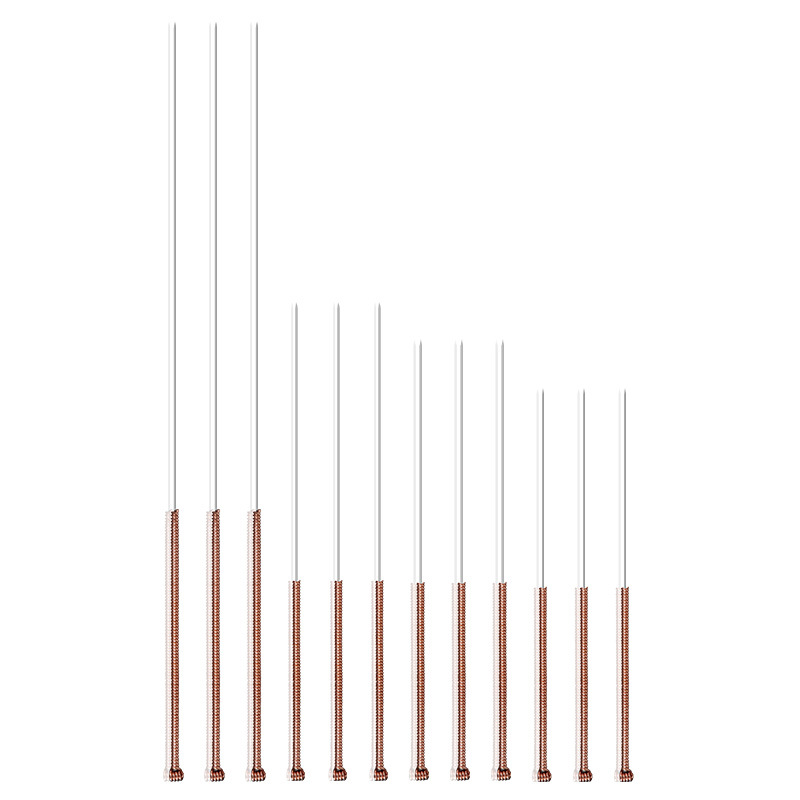 盘龙柄芒针长针灸针铜丝盘龙柄大针 加长针环跳针中医长针粗针1支