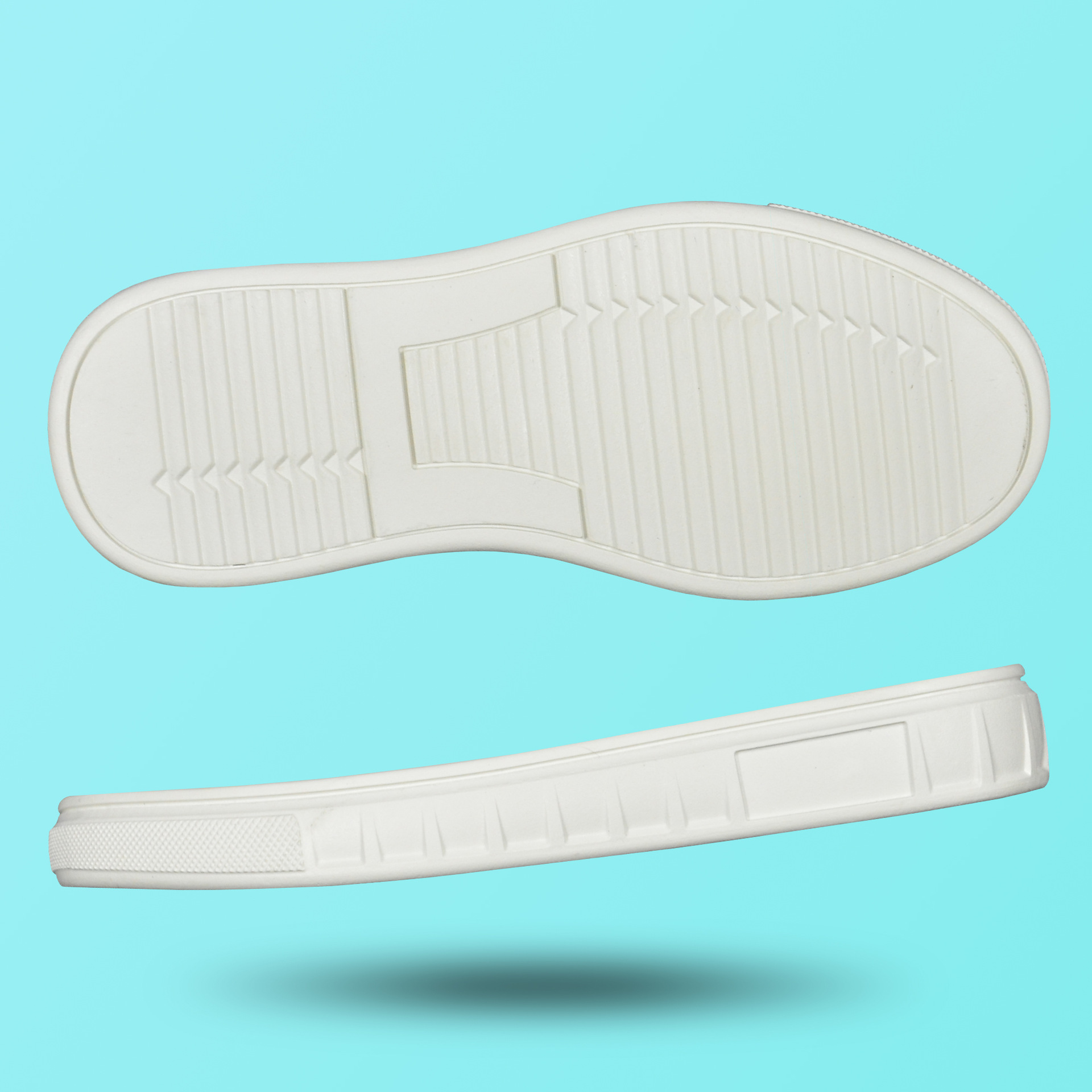 运动休闲童女款小白鞋滑板鞋橡胶鞋底 rubber sole 橡胶大底