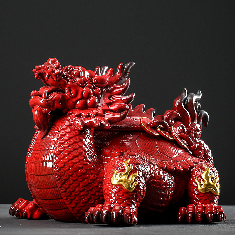 名家曾国清龙龟摆件招财镇宅辟邪化煞办公室桌面摆设风水开业礼品