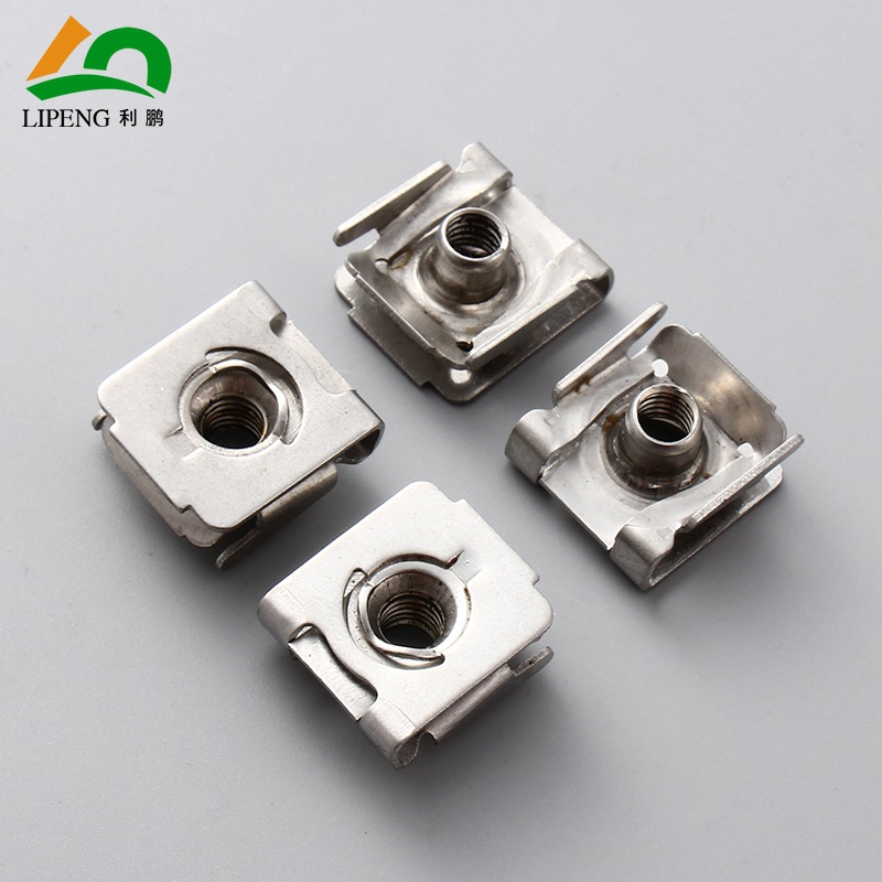 现货供应 m6簧片螺母 卡式夹片螺母 固定螺帽u型夹子 量大从优