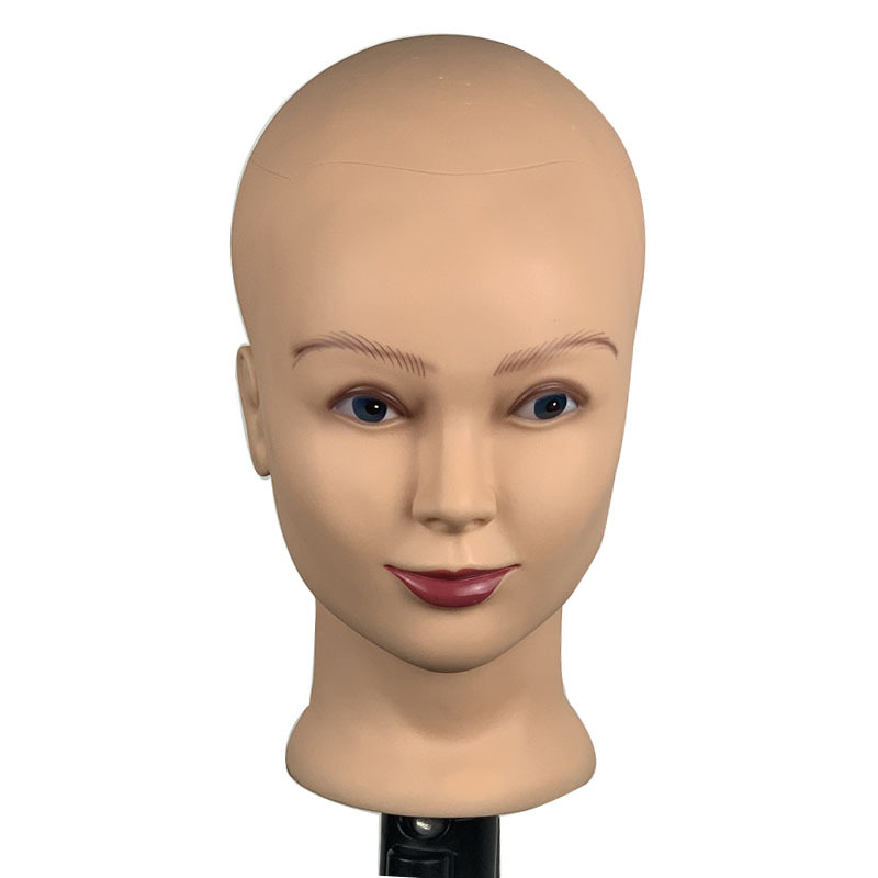 模特头假人头头模型光头模假发帽子围巾展示商场道具支架架子头模