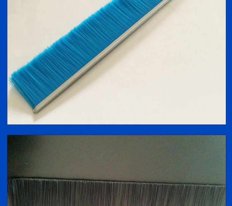 毛刷厂直销除尘磨料丝条刷尼龙黑曲丝清扫毛刷pp防尘条刷