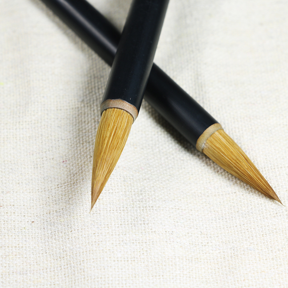 批发抚河牌特制中楷临帖狼毫毛笔 高式熊选颖楷书纯狼毫书法笔