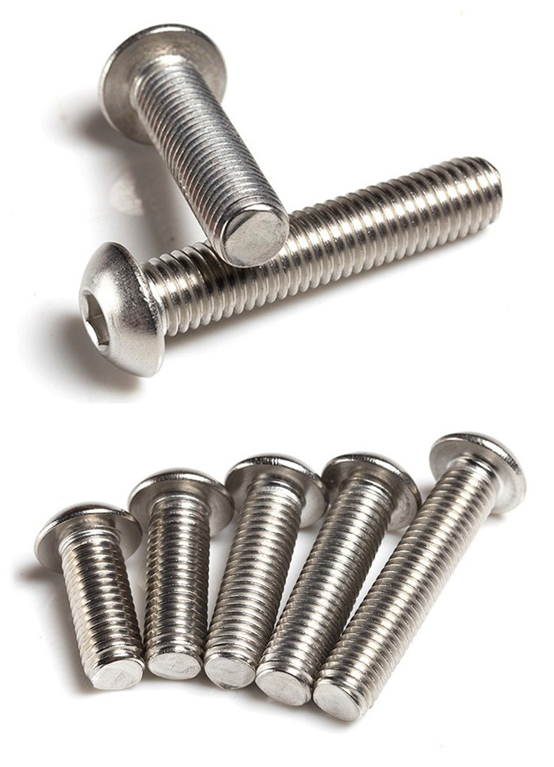 316不锈钢盘头内六角螺栓m3m4m5m6m8m10