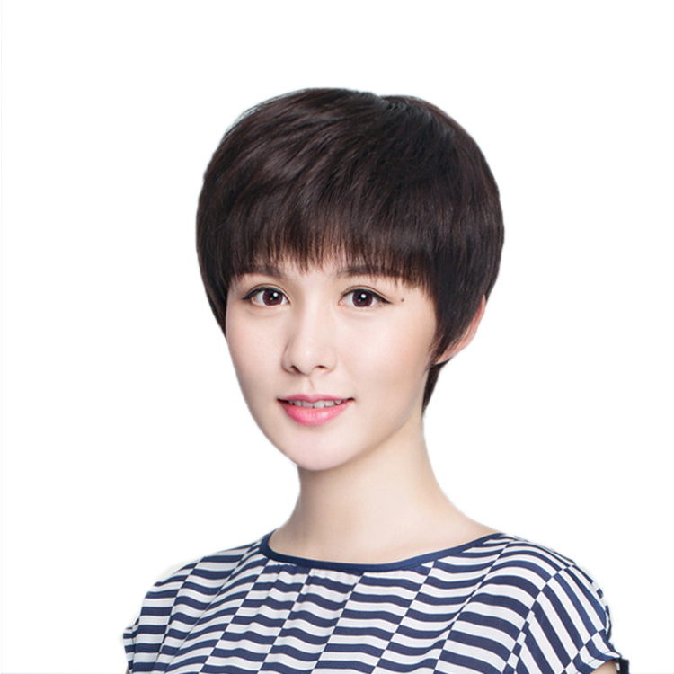 中老年短款假发女