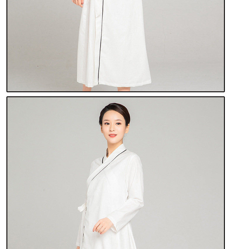 武农2020春秋新款太极服 女士居士服中国风斜领古装表演道袍长袍