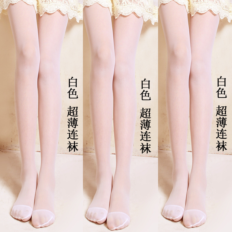 夏季超薄儿童袜子肉色丝袜女童连裤袜宝宝舞蹈袜防蚊袜空调袜薄款