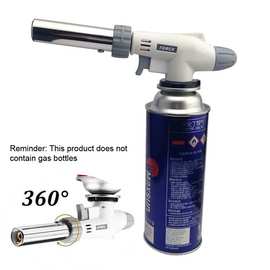 供应跨境 户外点炭烧烤卡式喷火枪 烘焙枪头 可倒置卡式喷枪头516