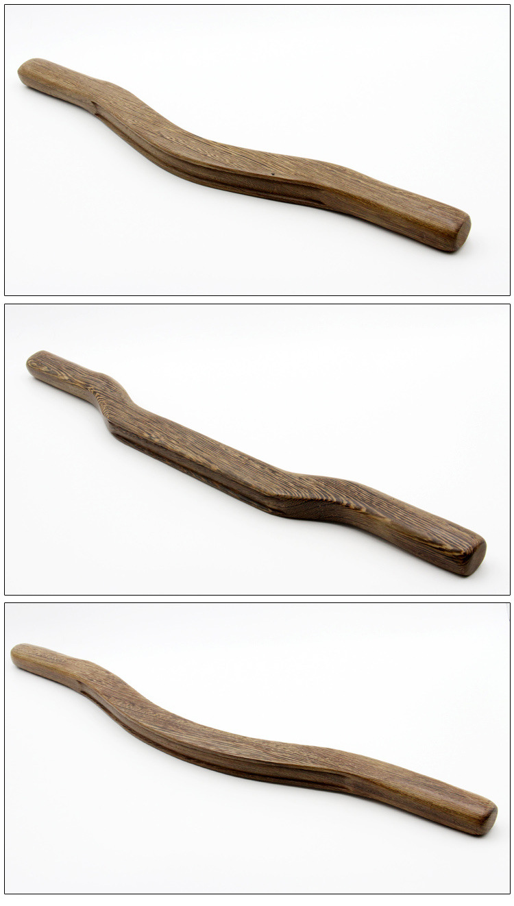 鸡翅木赶筋棒 实木刮痧棒 养生经络按摩棒美容院擀筋棒木质拨赶筋