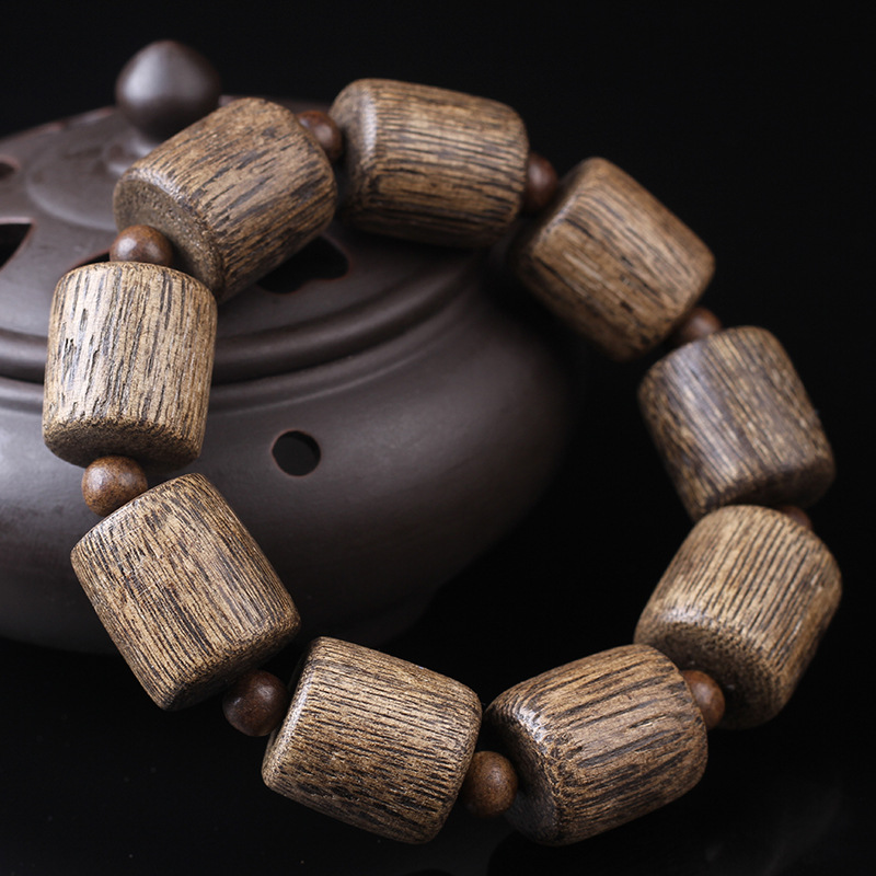 加里曼丹沉香手串佛珠念珠2.0木手链男女士天然保真老料