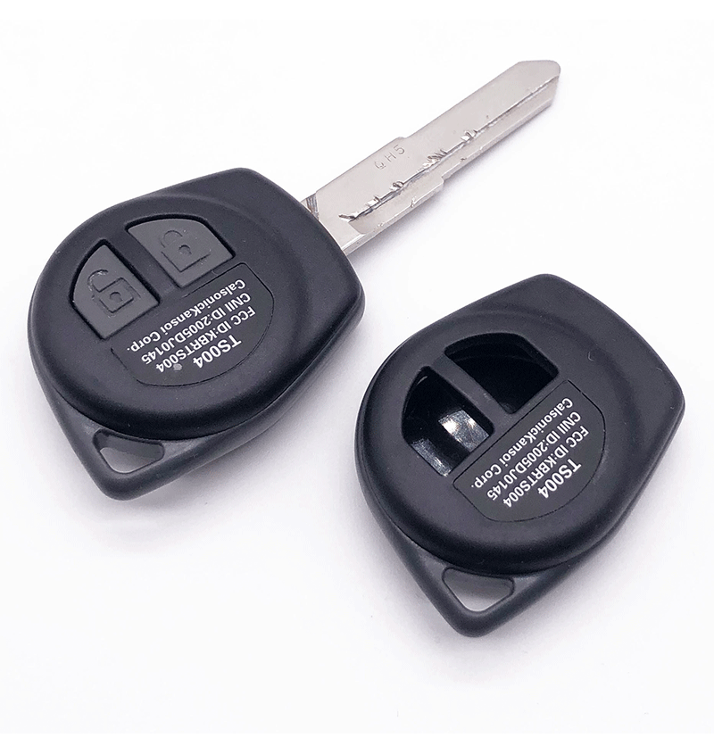 适用于铃木汽车钥匙 铃木雨燕天语利亚纳直板替换无胚外壳免开槽