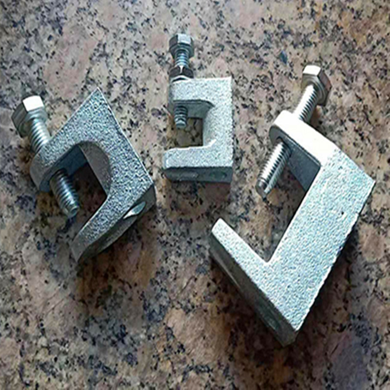 厂家现货铸铁老虎卡 铁皮u型多孔老虎卡丝杆挂钩 风机扣码调节器