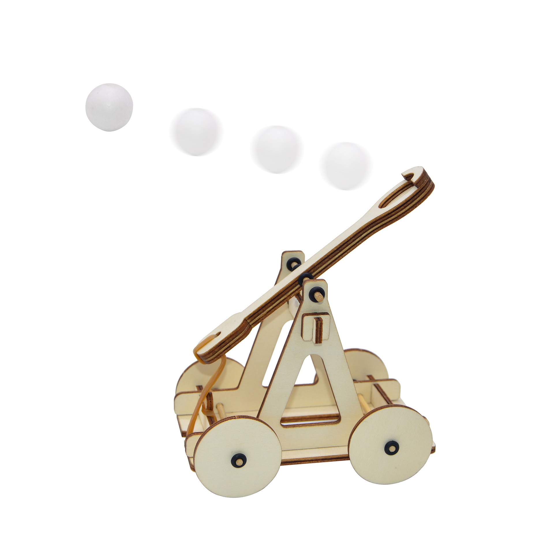 儿童科技小发明制作创新科学实验玩具拼装套装蓄能结构diy投石车