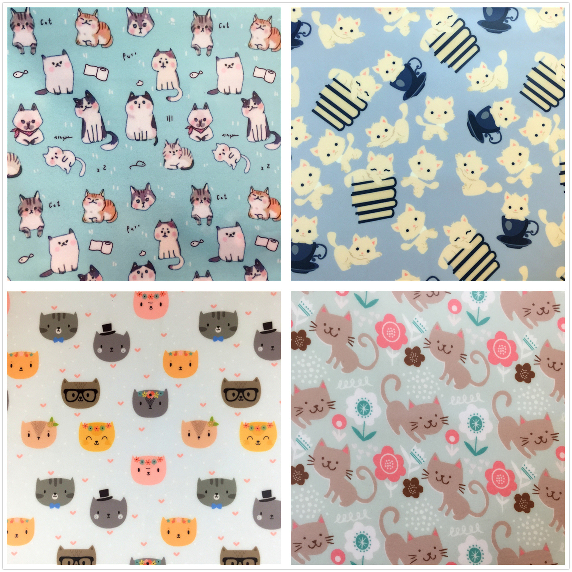 小熊卡通图案布料