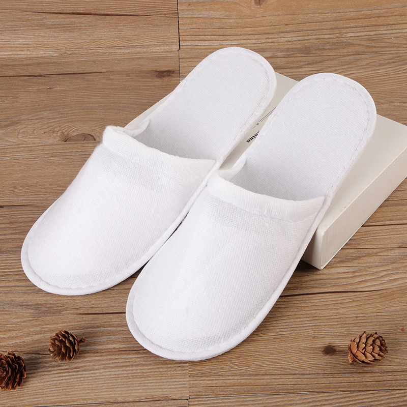 Factory in Stock Wholesale Plush Slippers Home Travel Slippers Hotel Hotel B & B Disposable Slippers