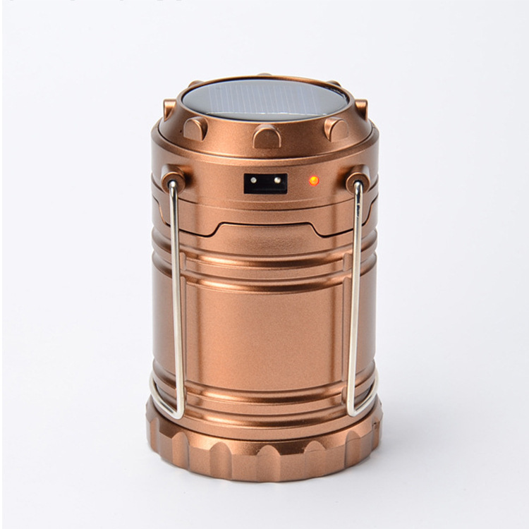 太阳能手提灯户外野营多功能led充电伸缩露营帐篷灯usb应急营地灯