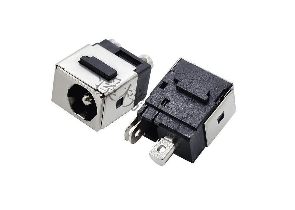 电源dc母座6a20v 充电dc接口立式大电流 笔记本大电流dc插座7a