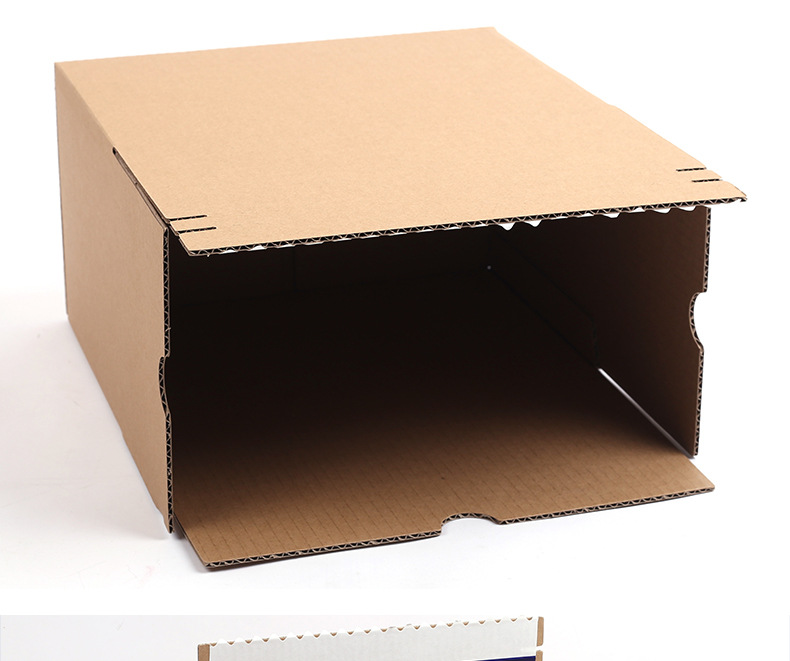 快乐包 6号邮政拉链纸箱 物流打包自粘易撕瓦楞纸盒厂家可定做