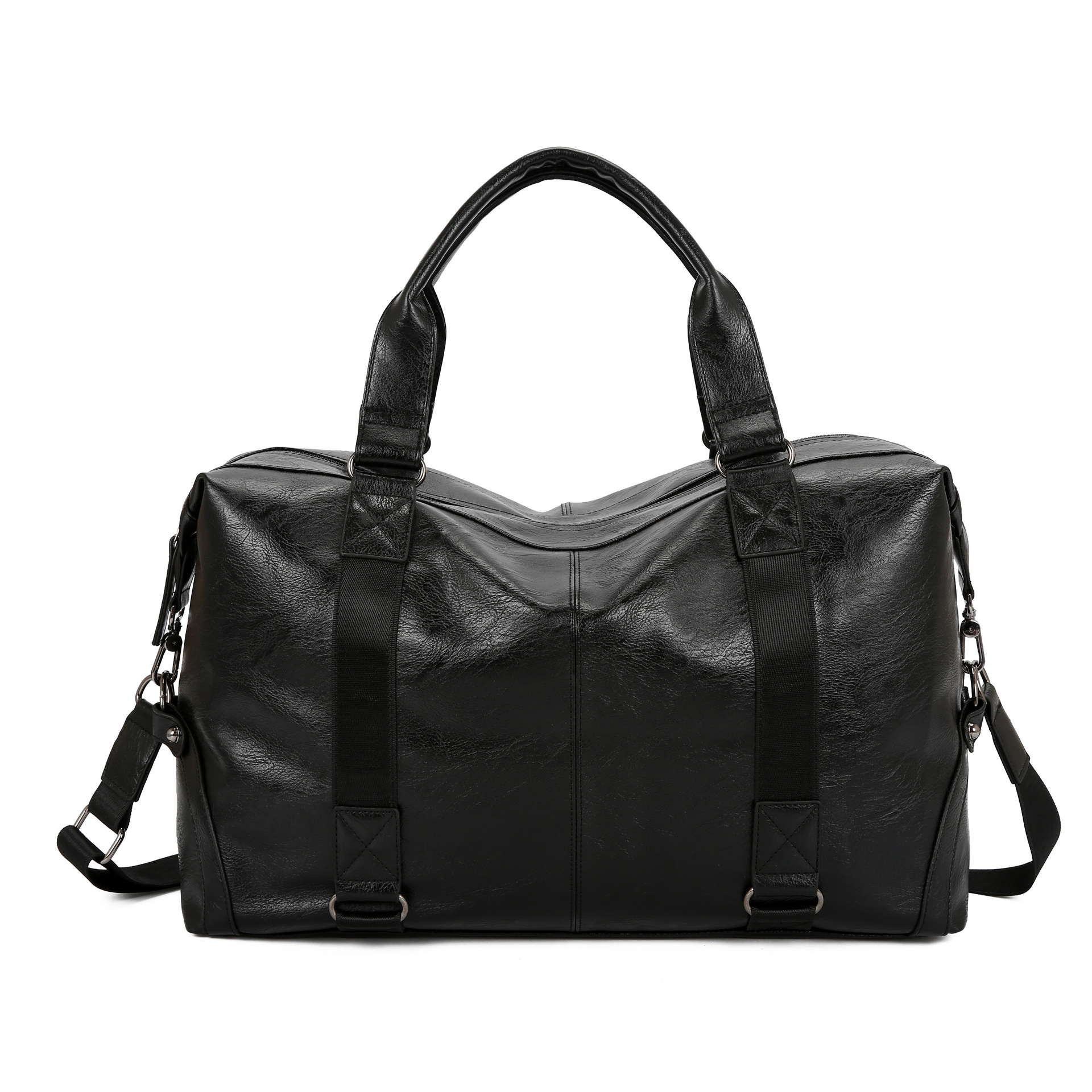 Men's Bag Travel Bag New Men's Casual Business Shoulder Crossbody Portable Pu Soft Leather Large Capacity Travel Bag Men