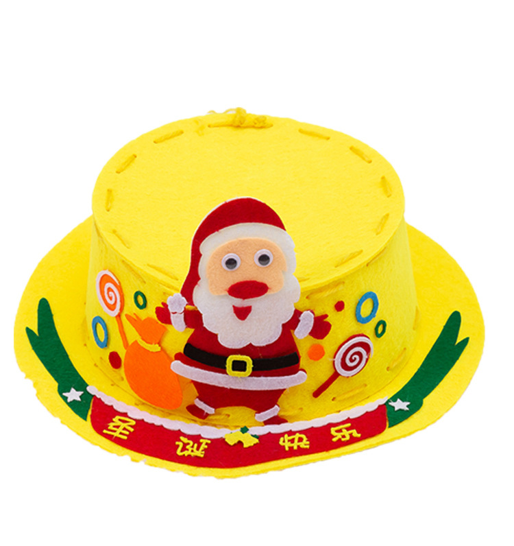 春节帽子 不织布手工材料包 儿童幼儿园diy 魔法帽礼帽表演装饰