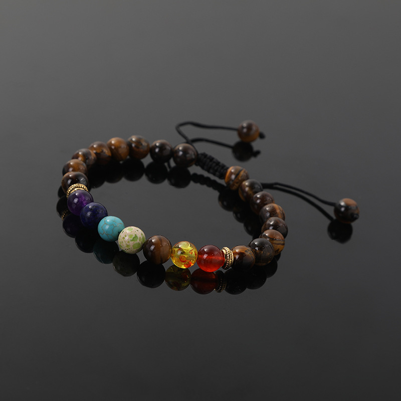 新款热卖欧美紫金石手工串珠手绳手链 时尚创意可调节手饰品批发