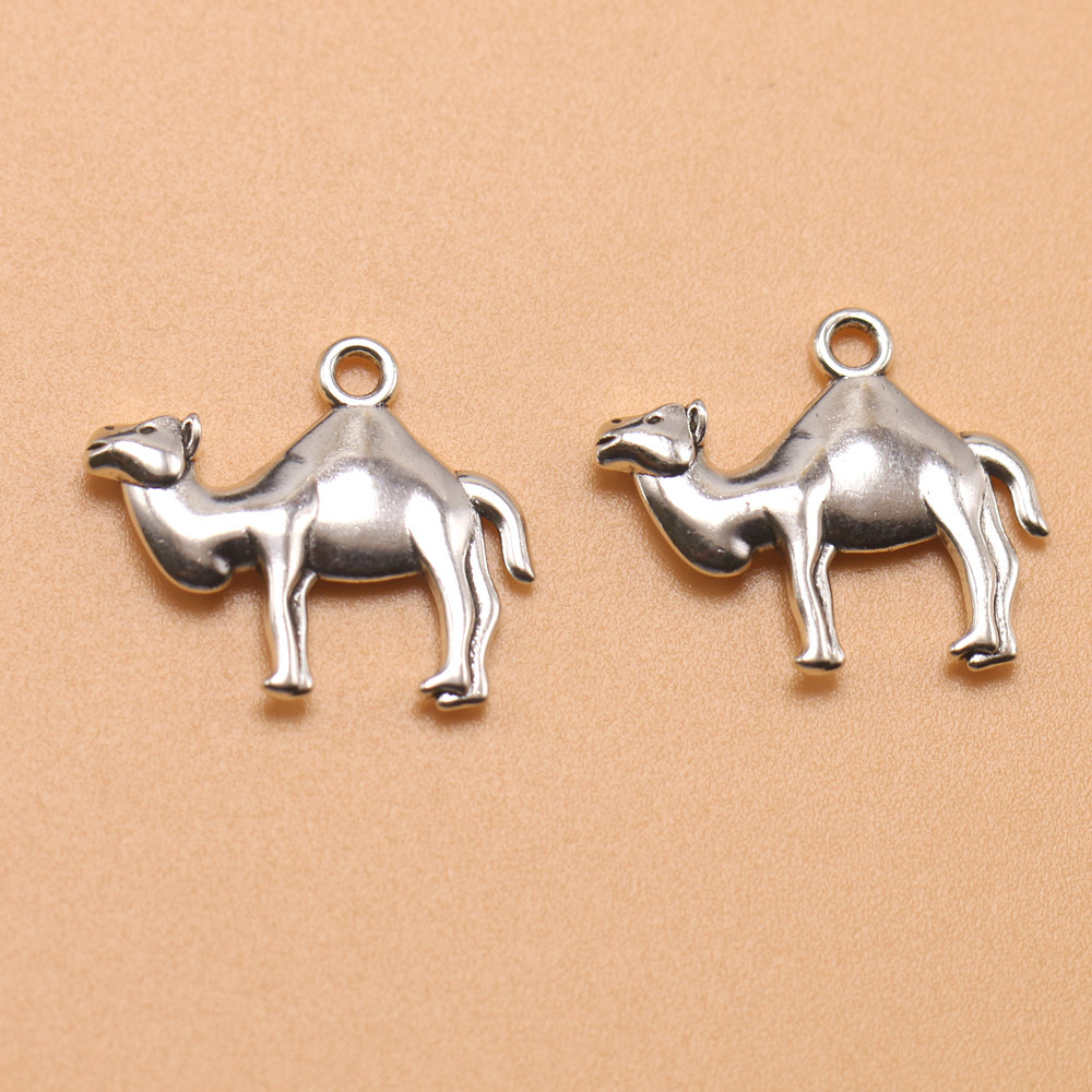 新款合金饰品diy手工材料 古银色骆驼挂件项链手链配件23*19mm
