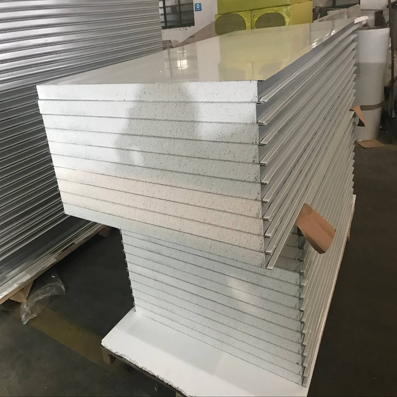 厂家直销金属面绝热硅岩夹芯板 硅岩彩钢板 防火吊顶隔断净化板