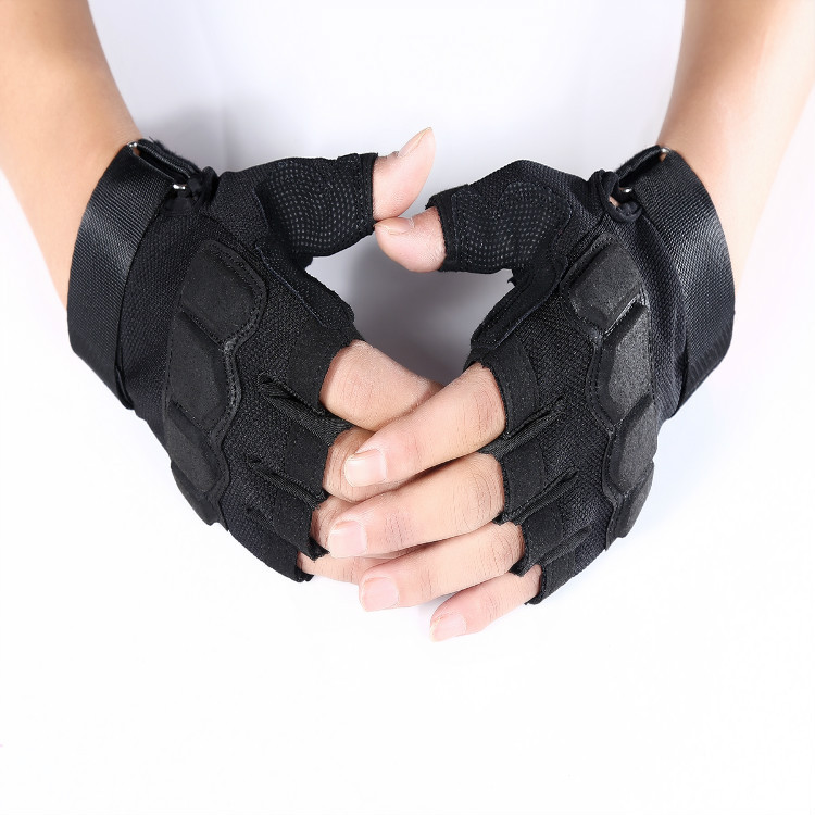 厂家战术骑行半指手套防滑格斗登山户外运动训练防滑健身手套