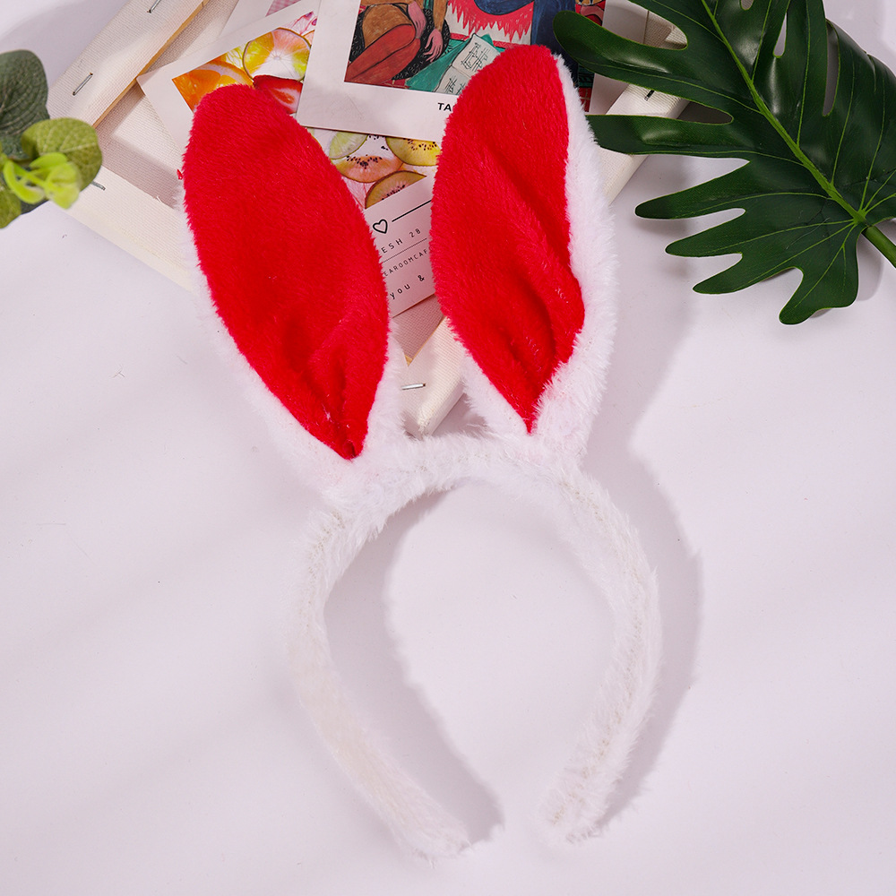 万圣节动物兔耳朵发箍小白兔耳朵头饰头箍发卡兔女郎发箍厂家批发