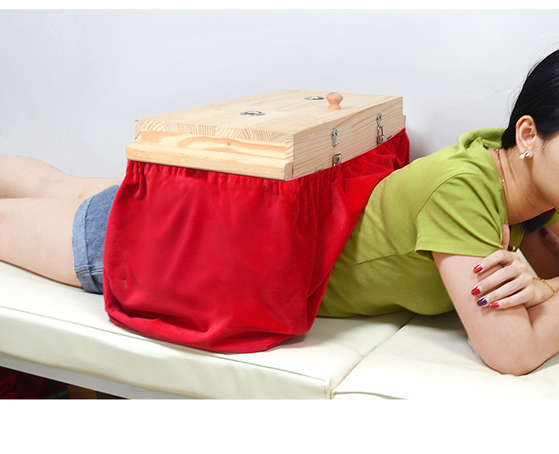 艾灸盒木制通用全身艾灸箱膝盖艾灸架家用悬灸仪器仪美容院 艾传