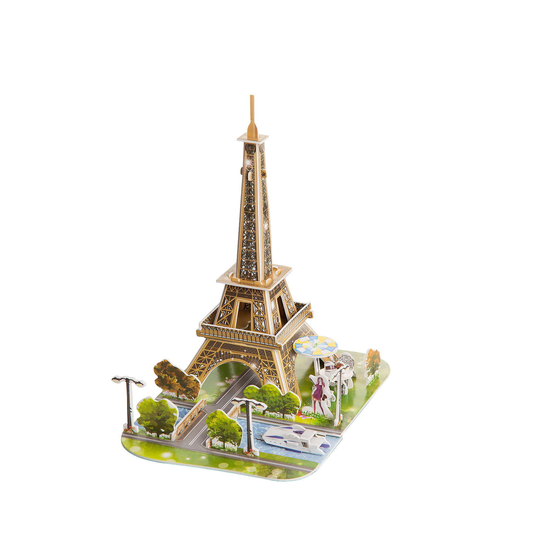 【跨境代发】迷你城市风光3d立体拼图儿童益智玩具puzzle纸质模型