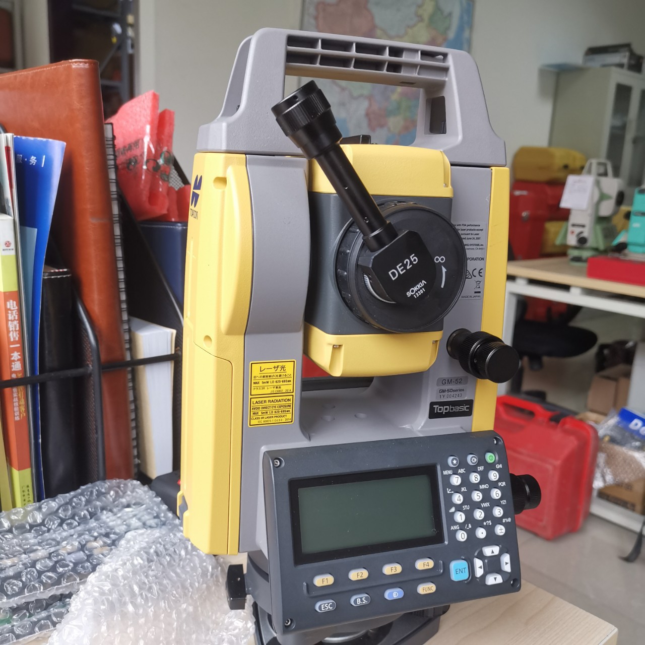 拓普康全站仪gm52索佳全站仪im52原装免棱镜测距500m原装直角目镜