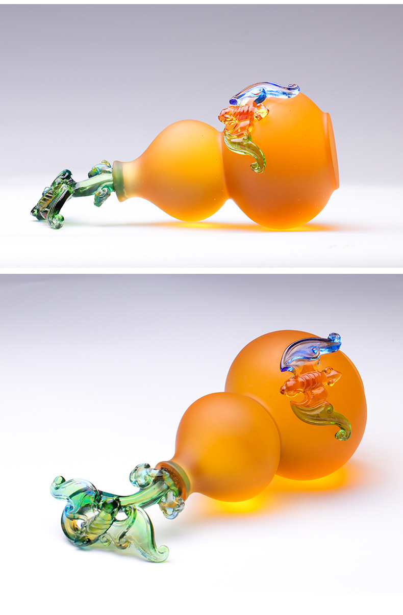 琉璃葫芦摆件大寿生日礼物父母亲长辈老年人寓意生日礼品祝寿