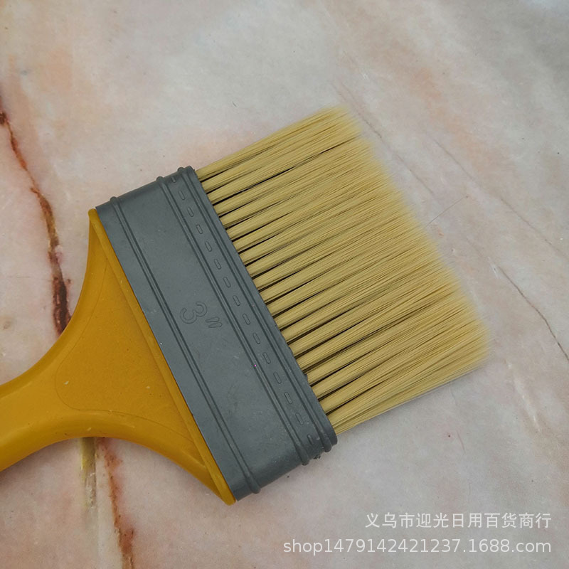 3寸多用油漆刷毛刷 塑料手柄烧烤刷 2元店地摊热卖日用百货
