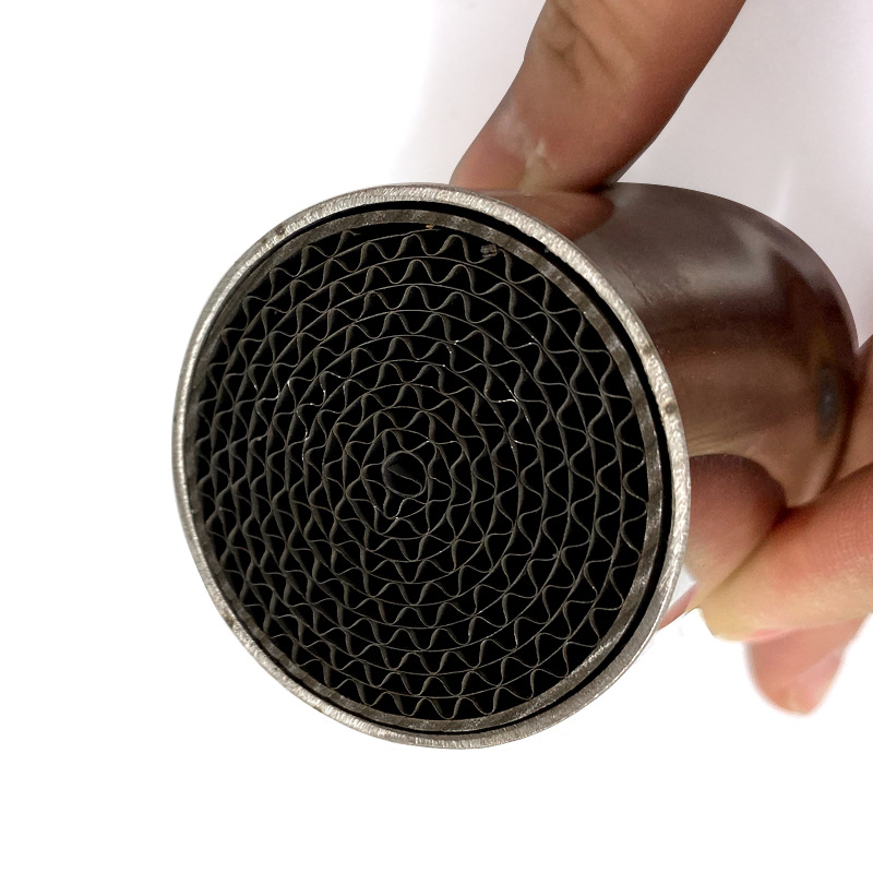 摩托车改装消声器触媒加强消声塞触媒消声器回压器静音排气三元化