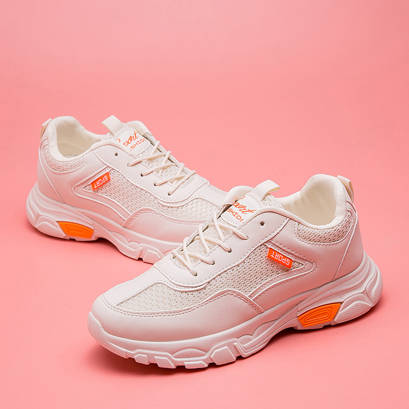 2019春季新款女鞋爆款运动鞋女学生休闲旅游鞋韩版跑步网面老爹鞋