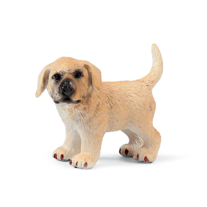 儿童仿真实心静态动物狗模型牧场圣伯纳犬 金毛宠物狗狗玩具摆件