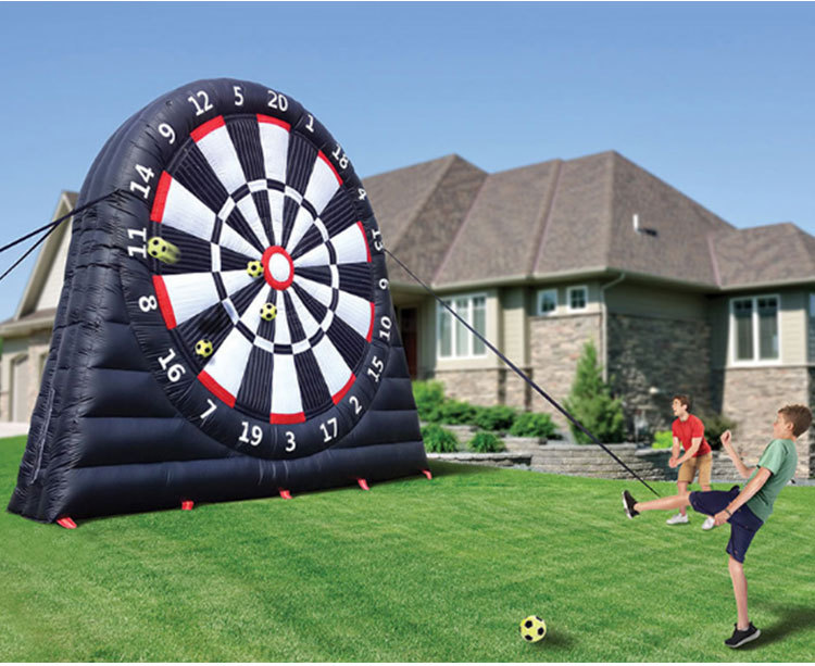 充气足球飞镖气模趣味游戏射球魔术贴墙靶子pvc充气足球飞镖
