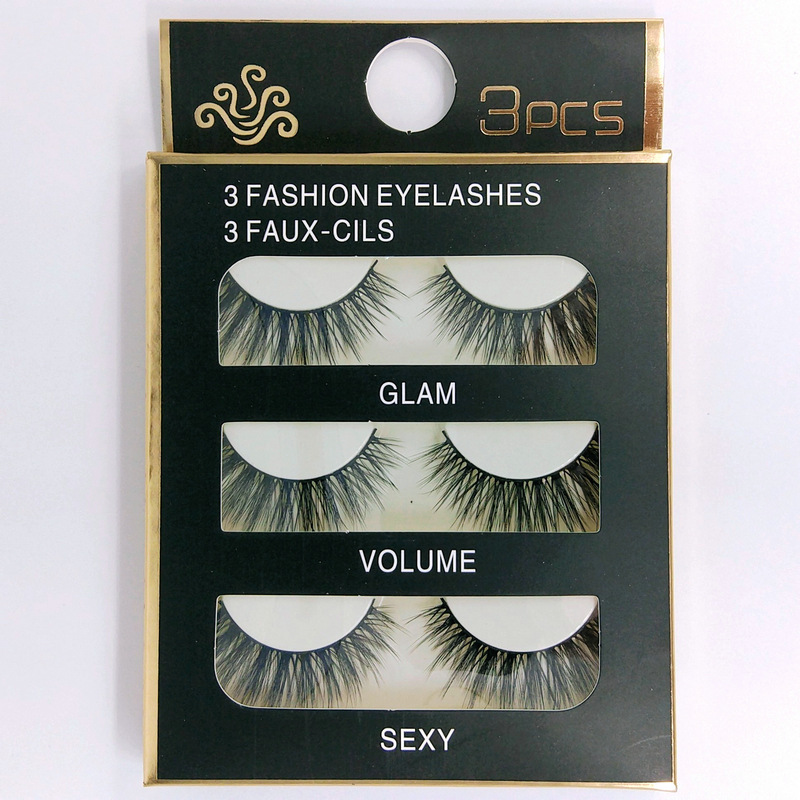 3d-x11 Three-Dimensional Multi-Layer Handmade False Eyelashes Eye Tail Lengthened Cross Thick Simulation Sharpening Eyelash