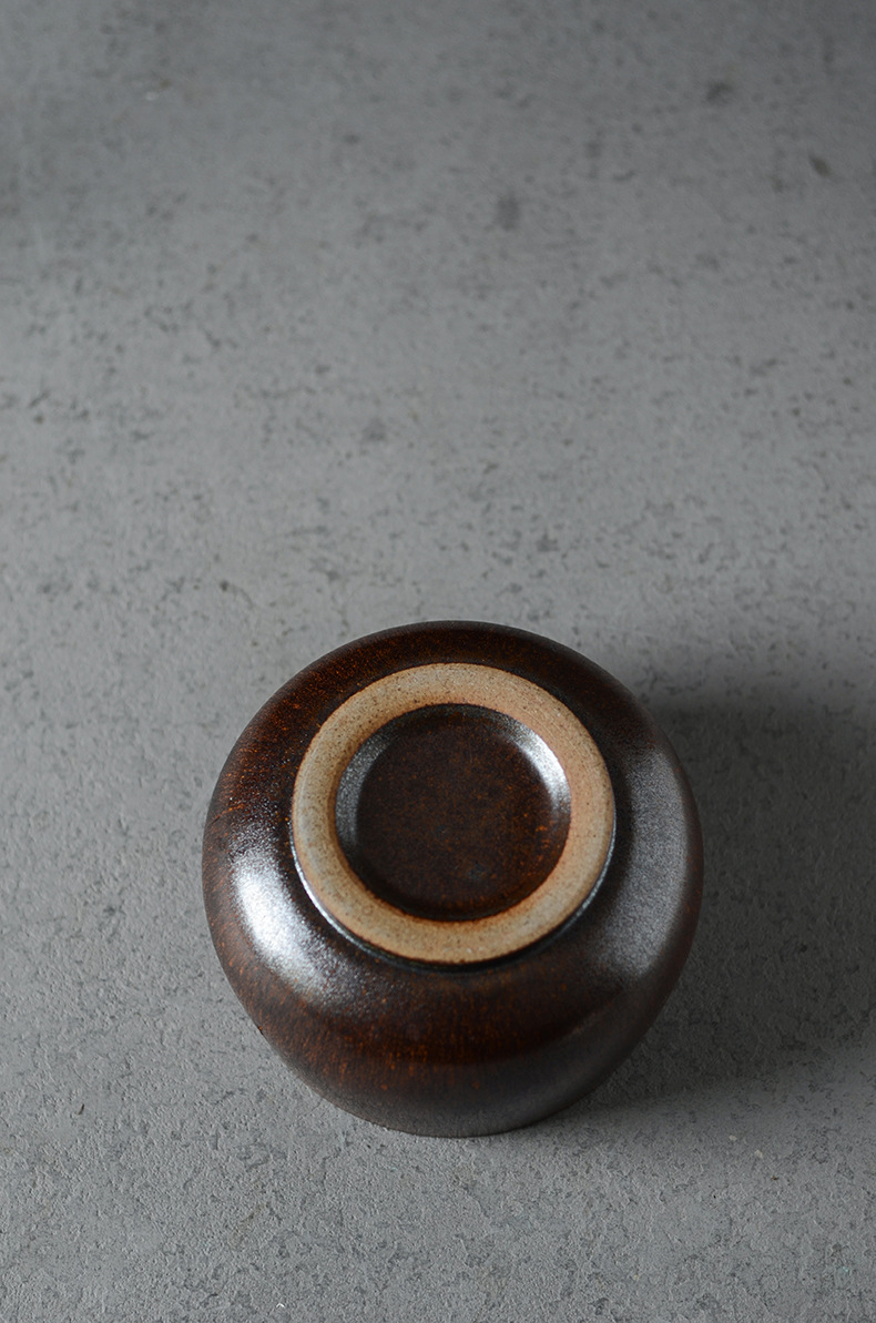 晴先生 景德镇手工颜色釉陶瓷渣斗 建水水洗水盂水方 古朴茶道