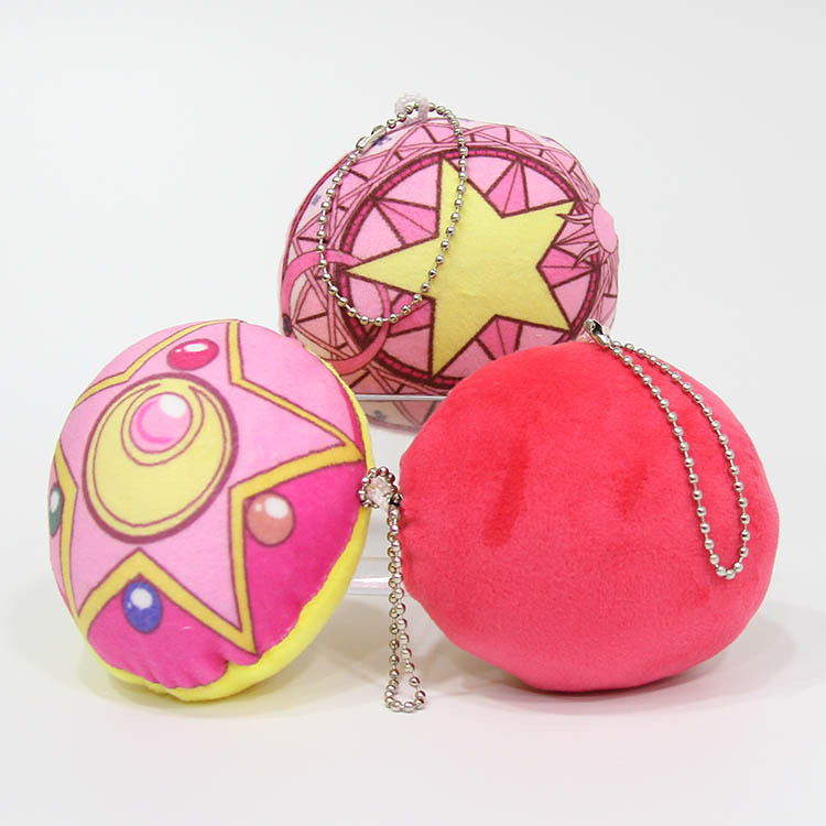 魔法少女小圆魔法棒标志毛绒包包挂件钥匙饰品公仔玩具