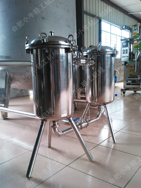 食品级不锈钢双联过滤器果汁糖水中药液过滤器卫生级双联过滤器