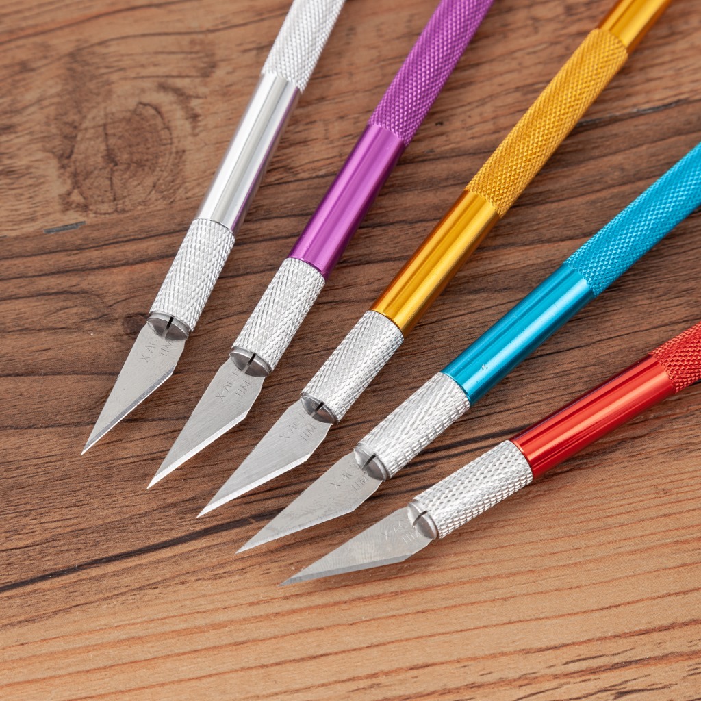 金属笔刀彩色/雕刻模型制作笔刀/模型刻刀维修工具蓝/金/银/红/紫