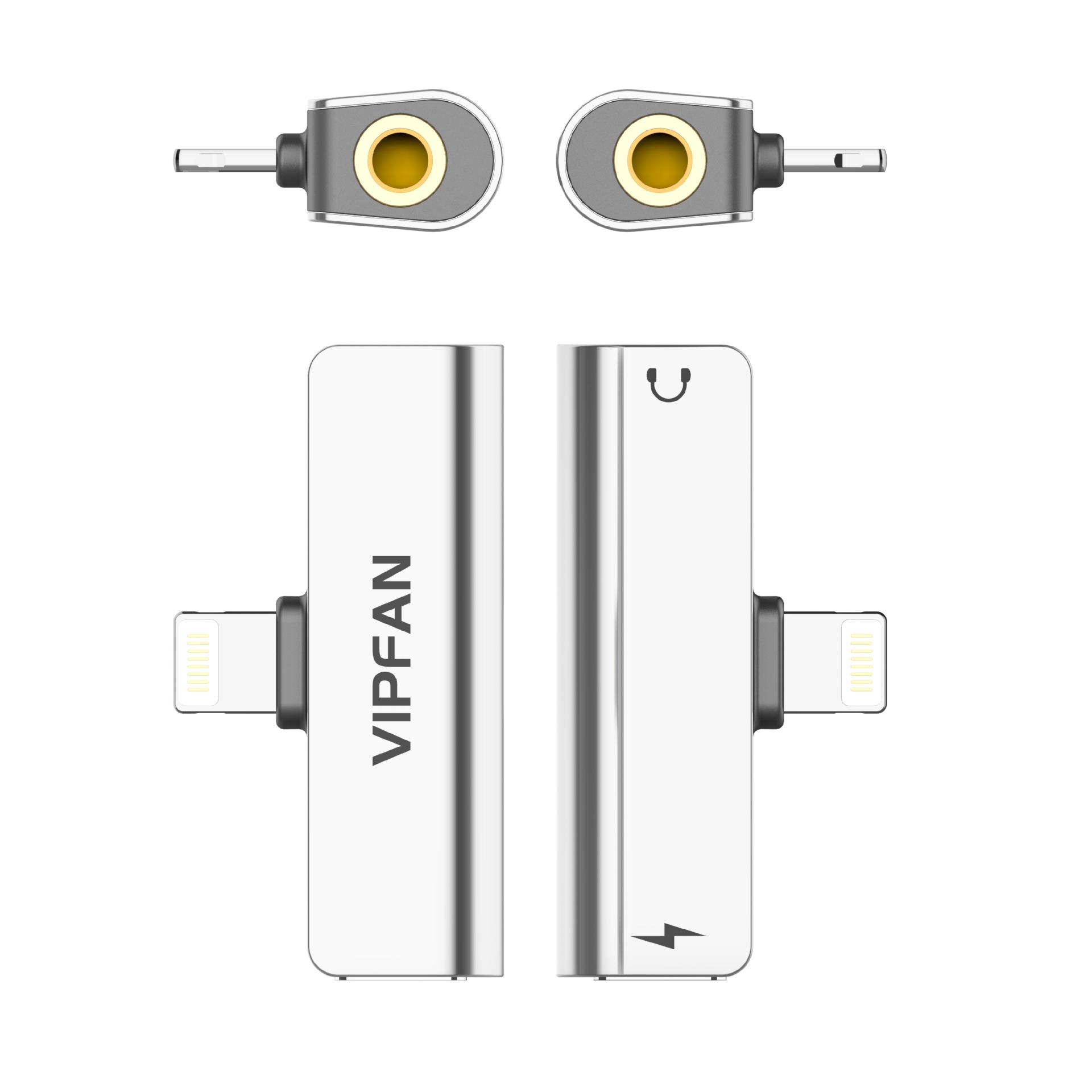 适用苹果转接头 iphone耳机转接线 音频转换器 lightning转3.5mm