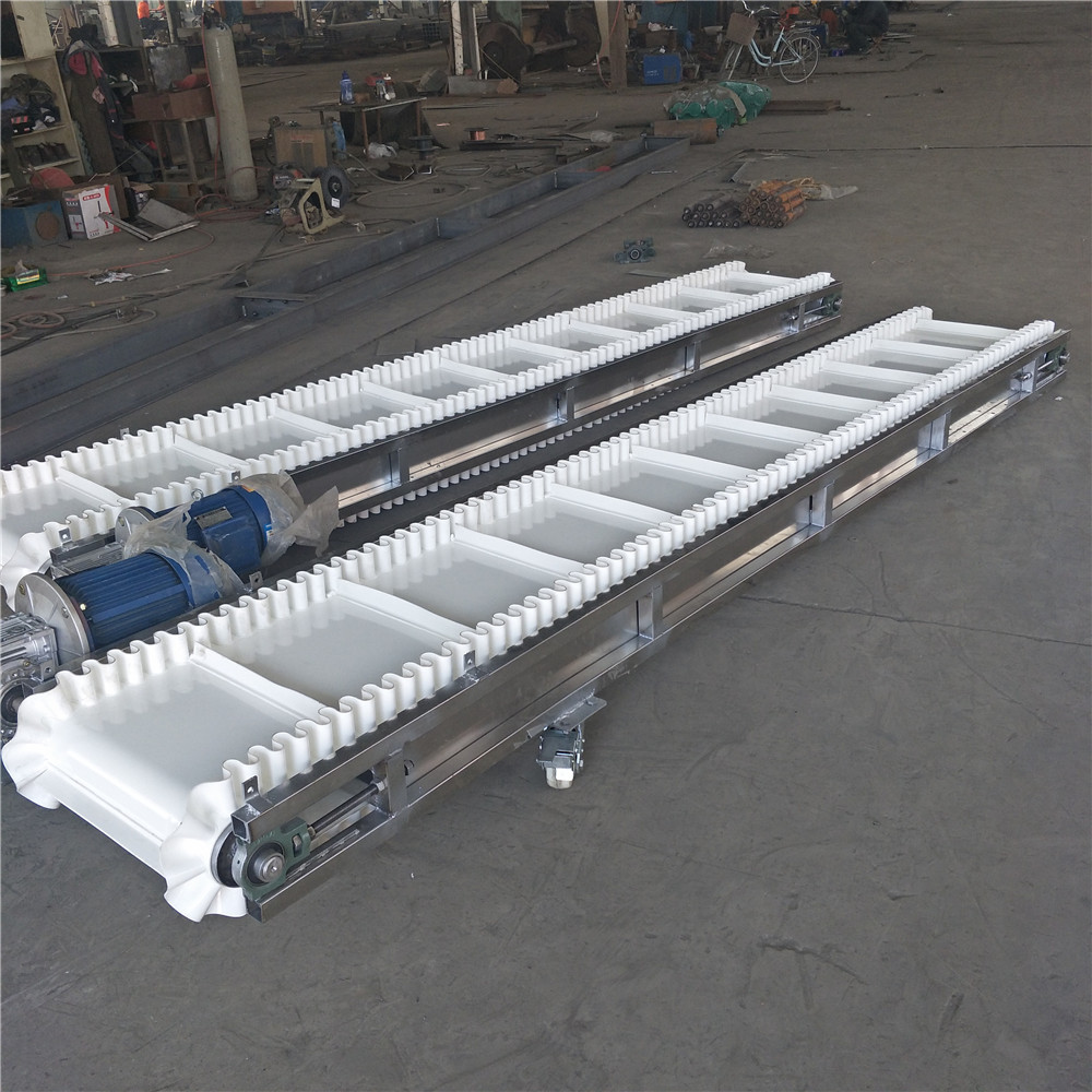 出口产品pvc皮带输送机大倾角固定式皮带机 大倾角移动式输送机-阿里