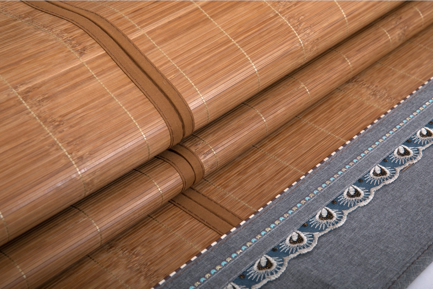 安吉厂家新款竹席2.6对节碳化水磨背面藤席子1.8米1.5米地滩凉席